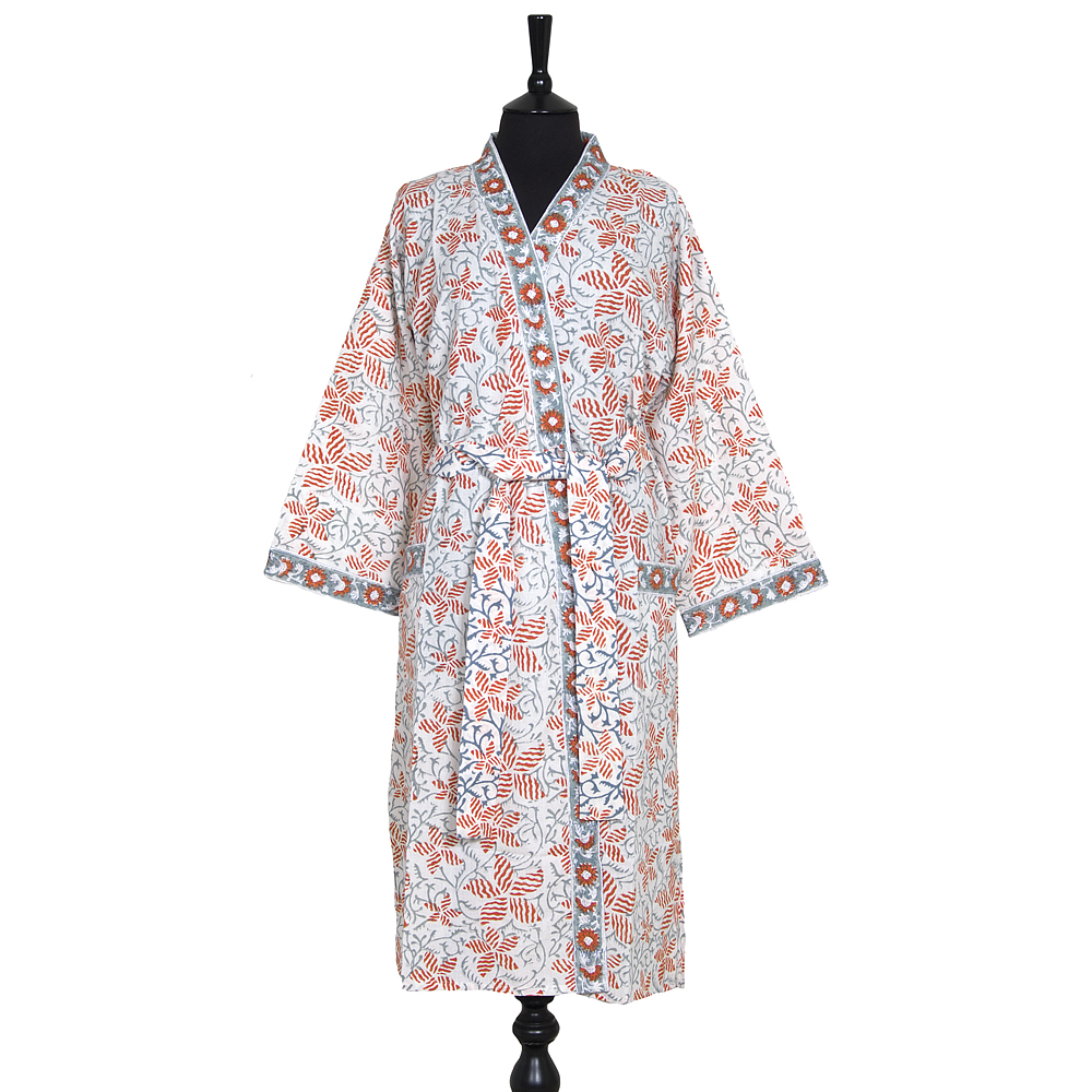 Block print robes, hand block kimono, Anokhi Print kimono, Bridesmaid dressing  gown, beach wear kimon… in 2023 | Block printed robe, Printed robe,  Bridesmaid dressing gowns