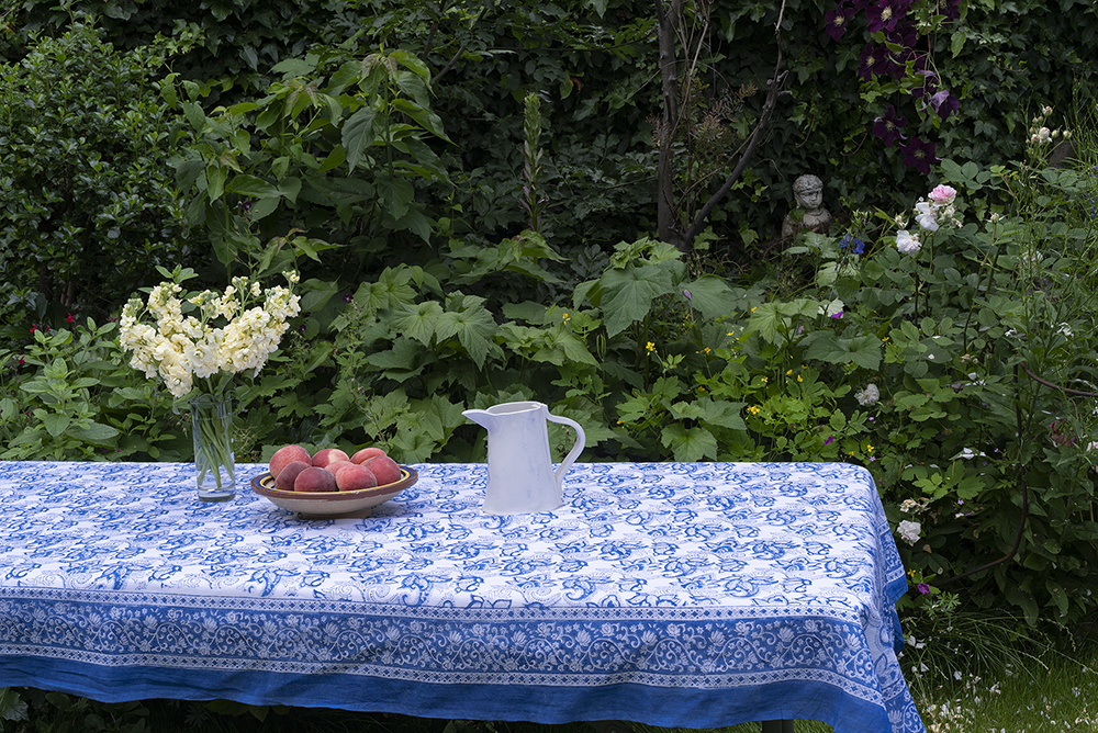 Blue tablecloths for shop sale