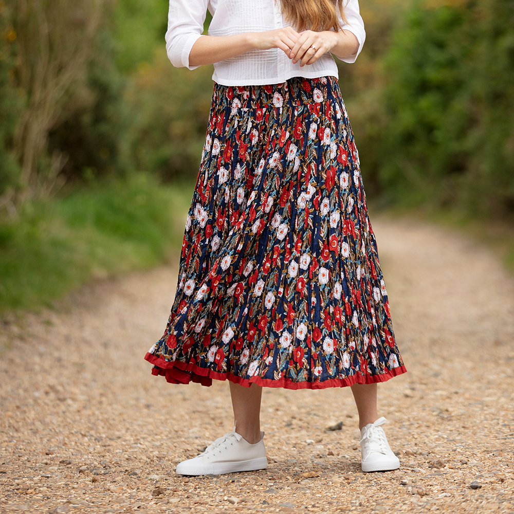 Red white and 2025 blue skirt
